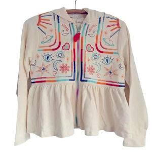 Peek Kid’s Zen Embroidered Full Zip Hoodie Back To School (Size 12)